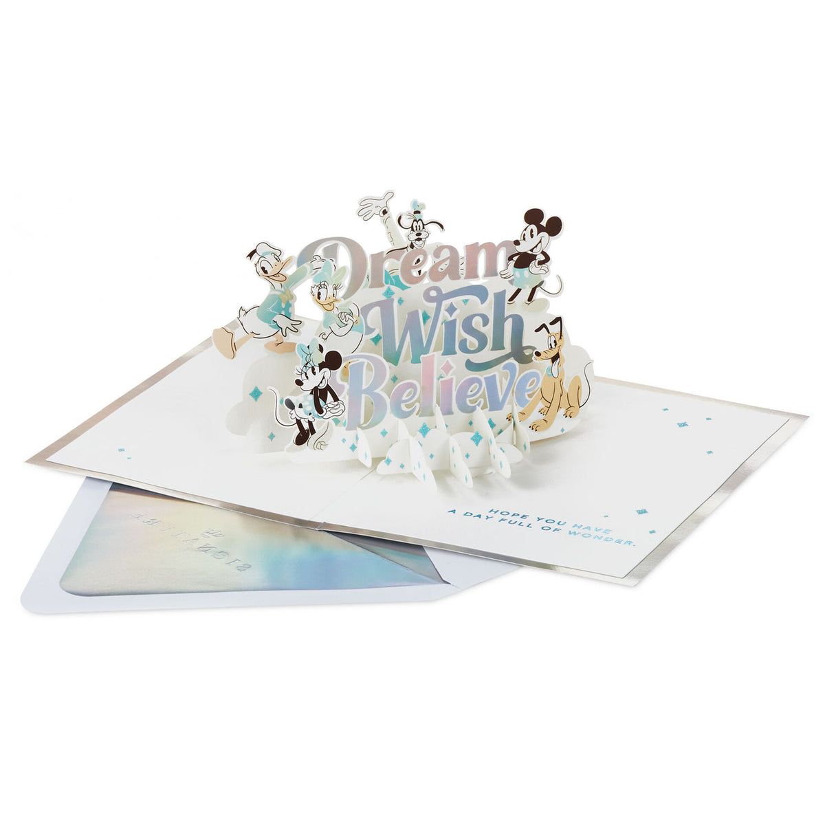 Disney 100 Dream Wish Believe 3D Pop-Up card【Signature Paper