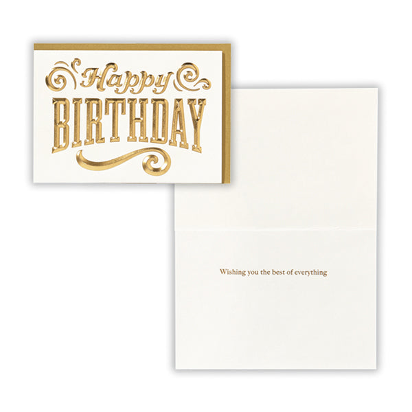箔Dエンボスバースデー【誕生お祝い / ホールマーク・デコ】