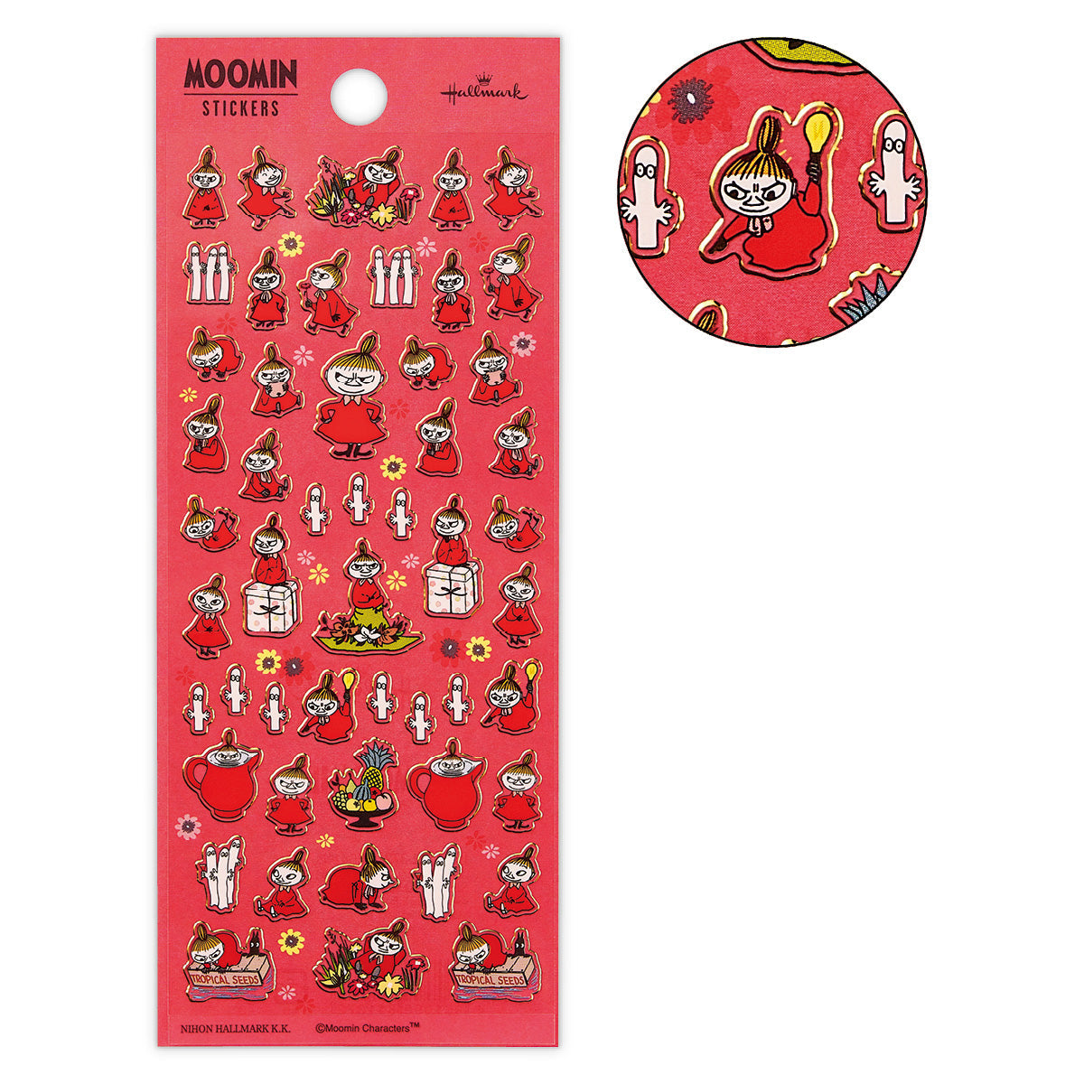 ムーミン フチドリレッド【シール】