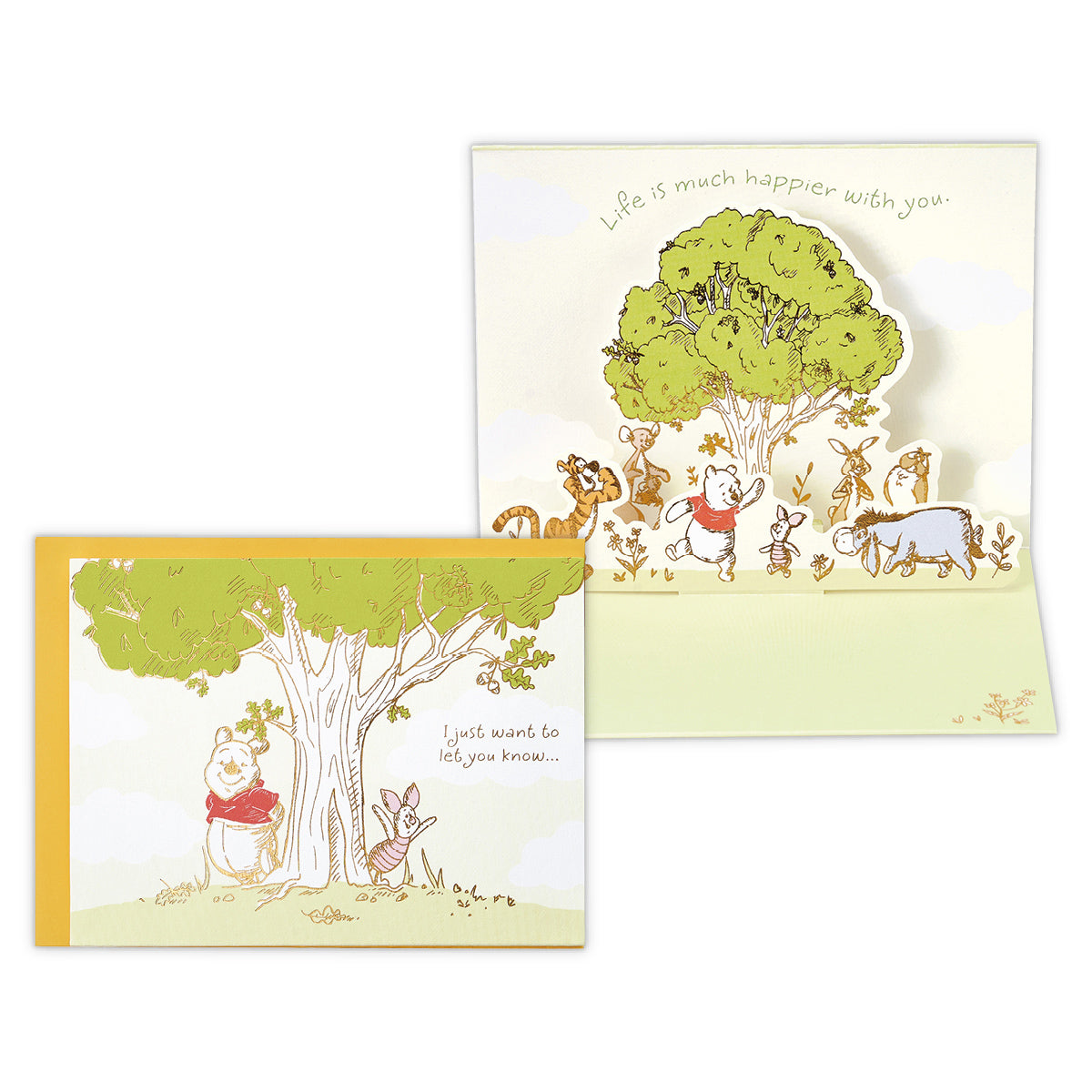 ディズニー プー 箔線仲間たち【多目的/立体カード】