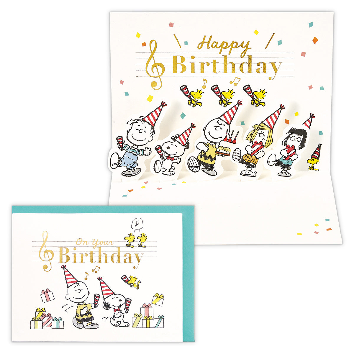 スヌーピー バースデークラッカー【誕生お祝い/立体カード】