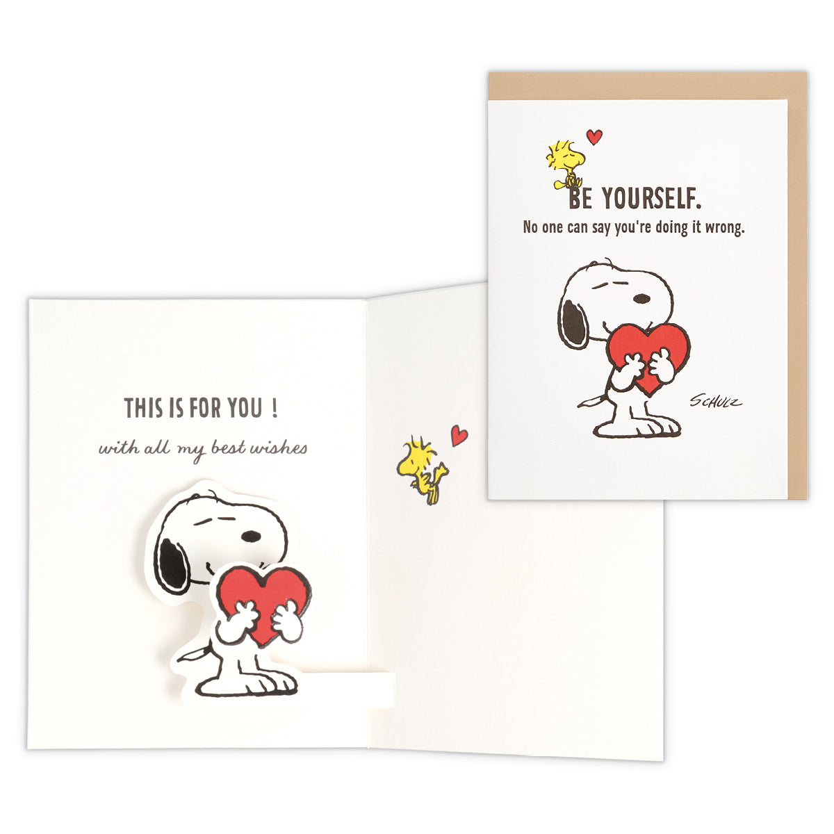 スヌーピー ハートをハグ【多目的/立体カード】