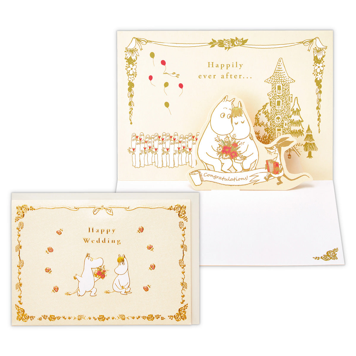 立体ムーミン ウエディング【結婚お祝い/立体カード】