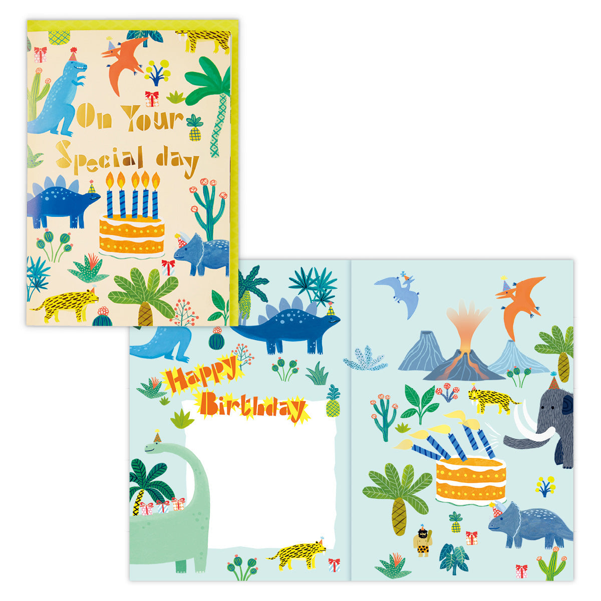 LED恐竜II【誕生お祝い/オルゴールカード】