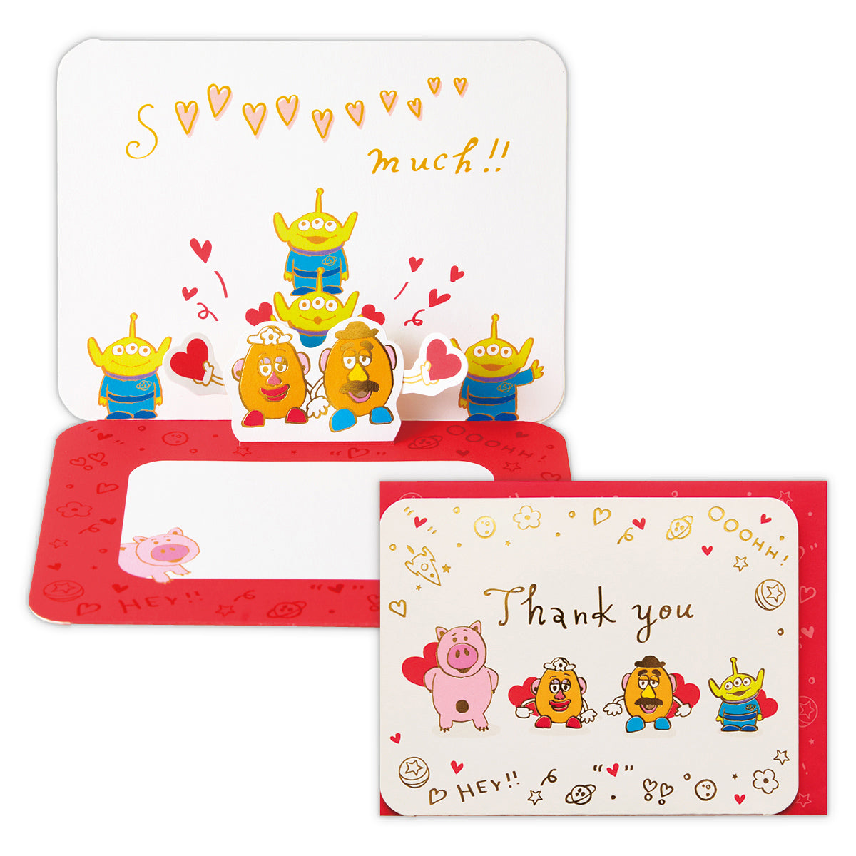 ディズニー トイ・ストーリー ポテトヘッド/サンキューハートII【ありがとう/立体カード】