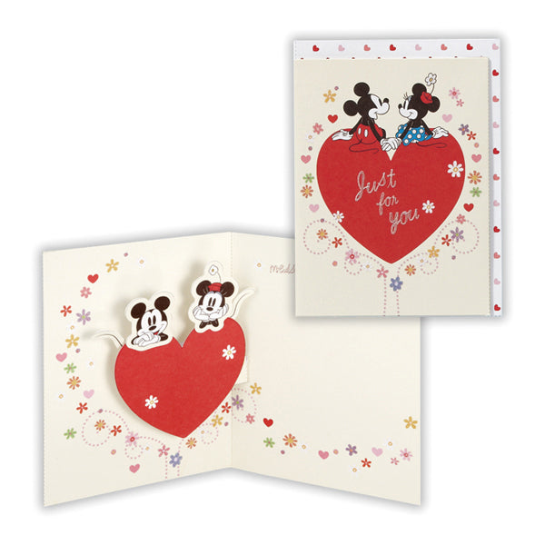 ディズニー ハートの上で ミッキー&ミニーII【多目的/立体カード】