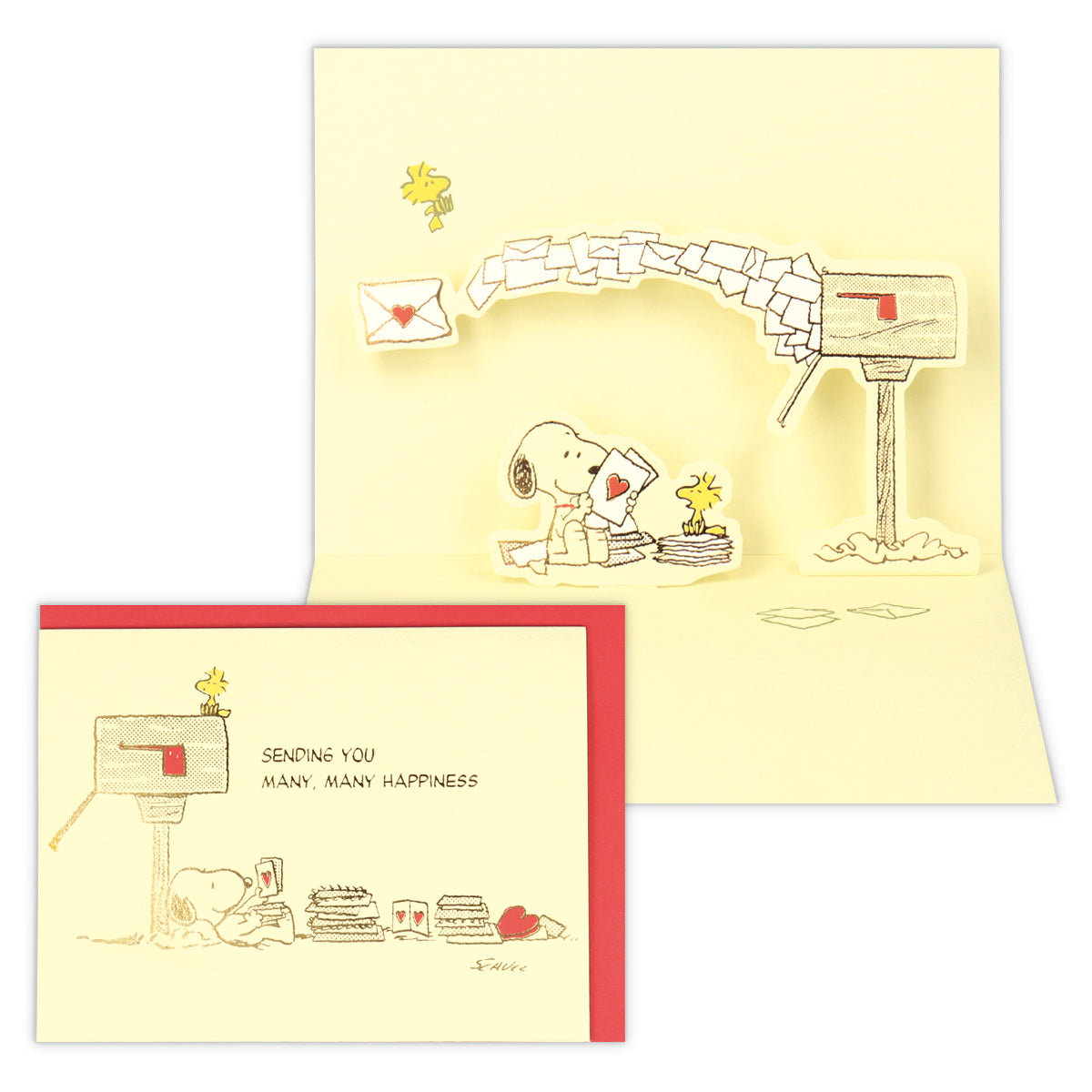 スヌーピー たくさんの手紙II【多目的/立体カード】