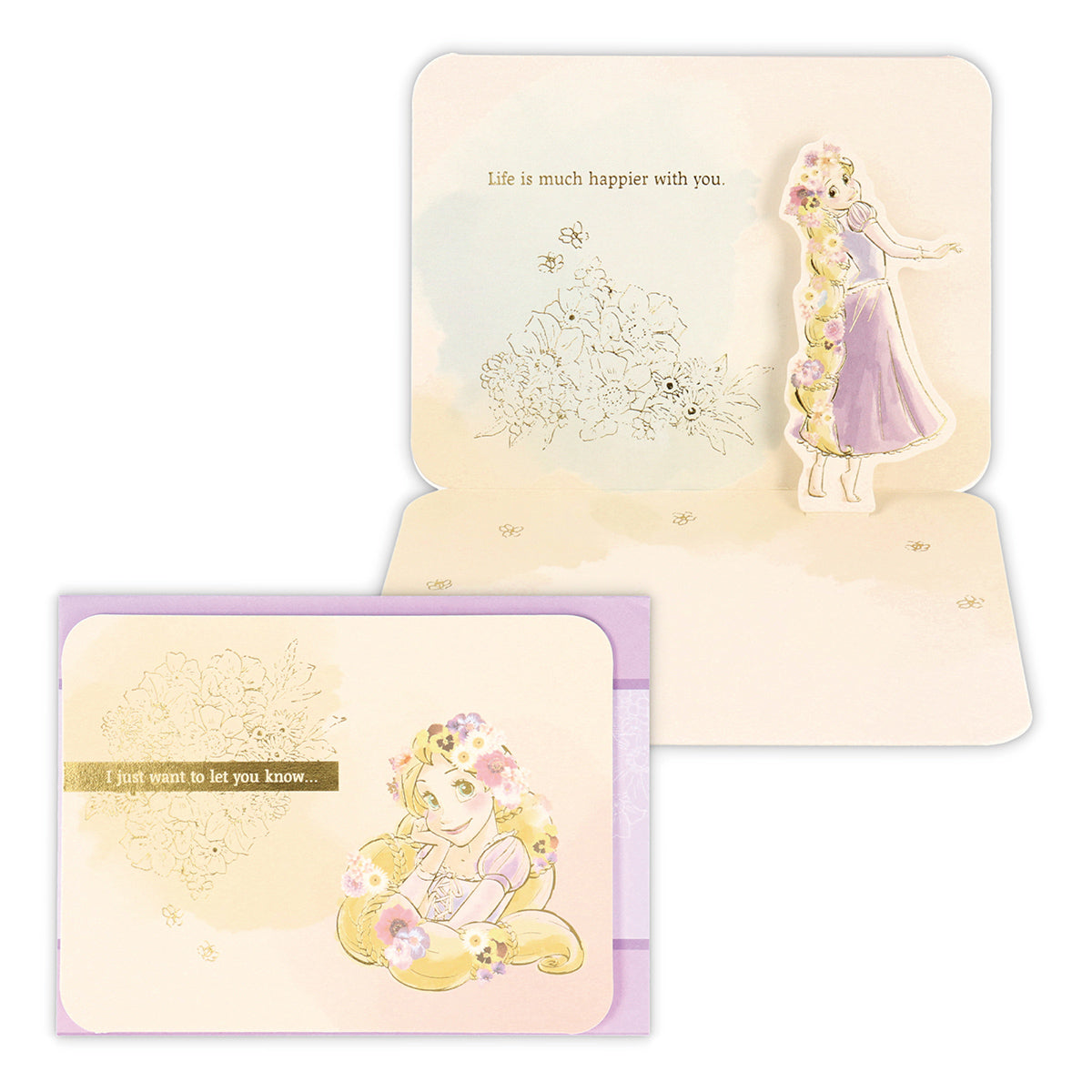 ディズニー ラプンツェル フラワーII【多目的/立体カード】