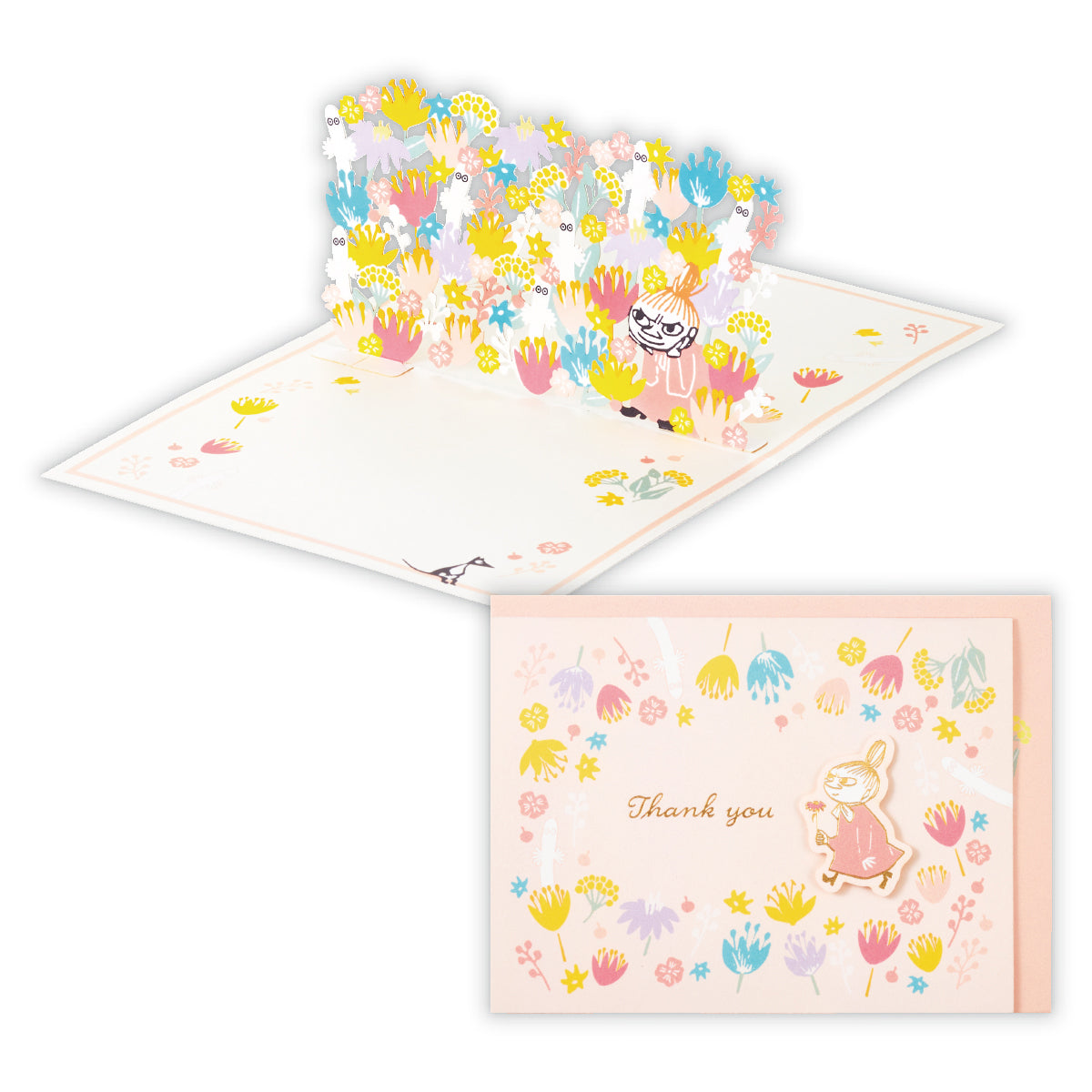 ムーミン レーザーフラワーリトルミイII【ありがとう/立体カード】