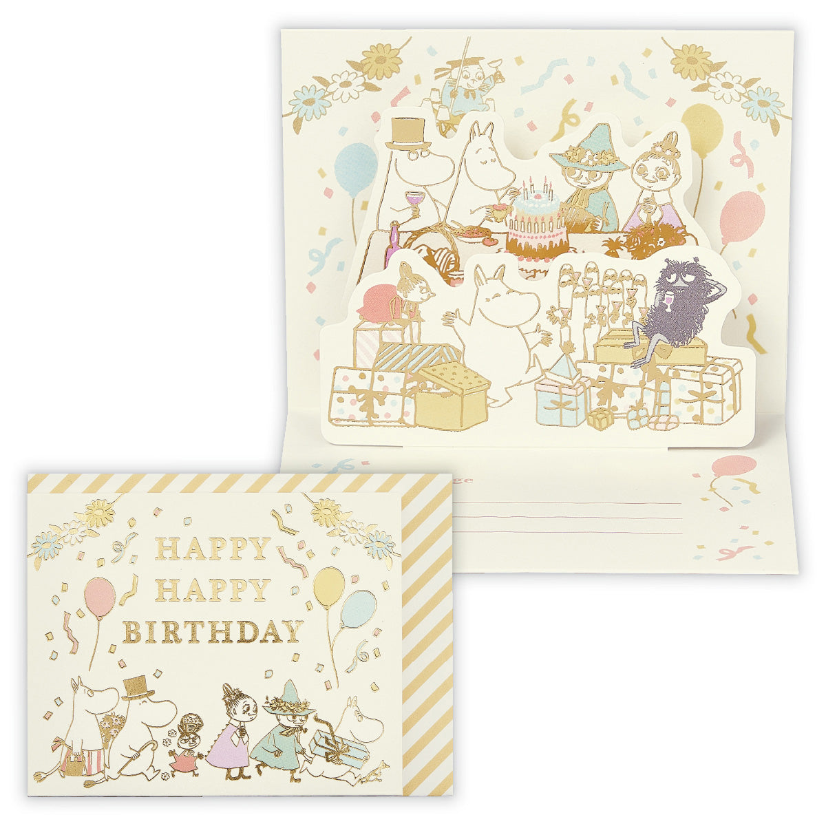 ムーミン パーティータイムII【誕生お祝い/立体カード】