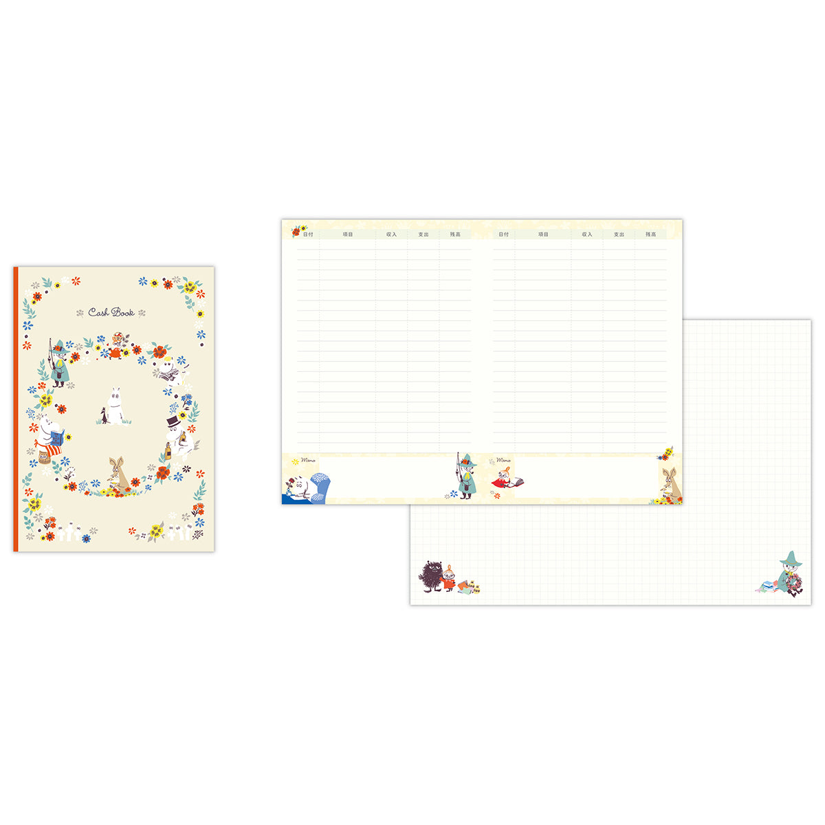 ムーミン 仲間たちとお花II【キャッシュブック】