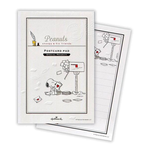 スヌーピー ポストと手紙II【ハガキ箋】