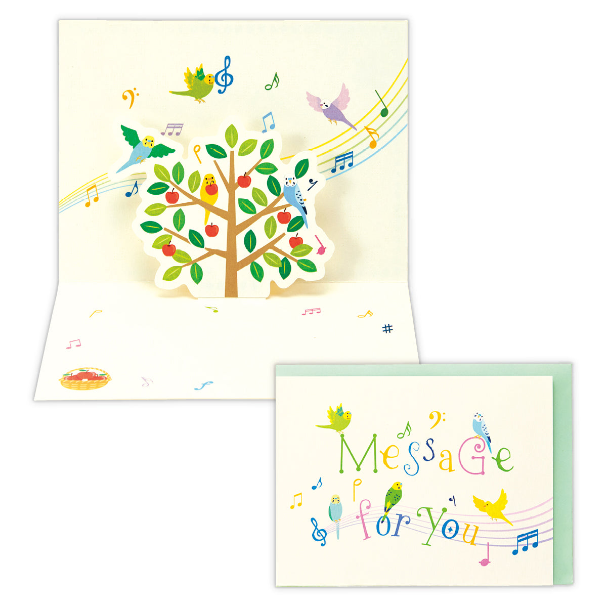 鳥【多目的/立体カード/ハッピーレタリング】