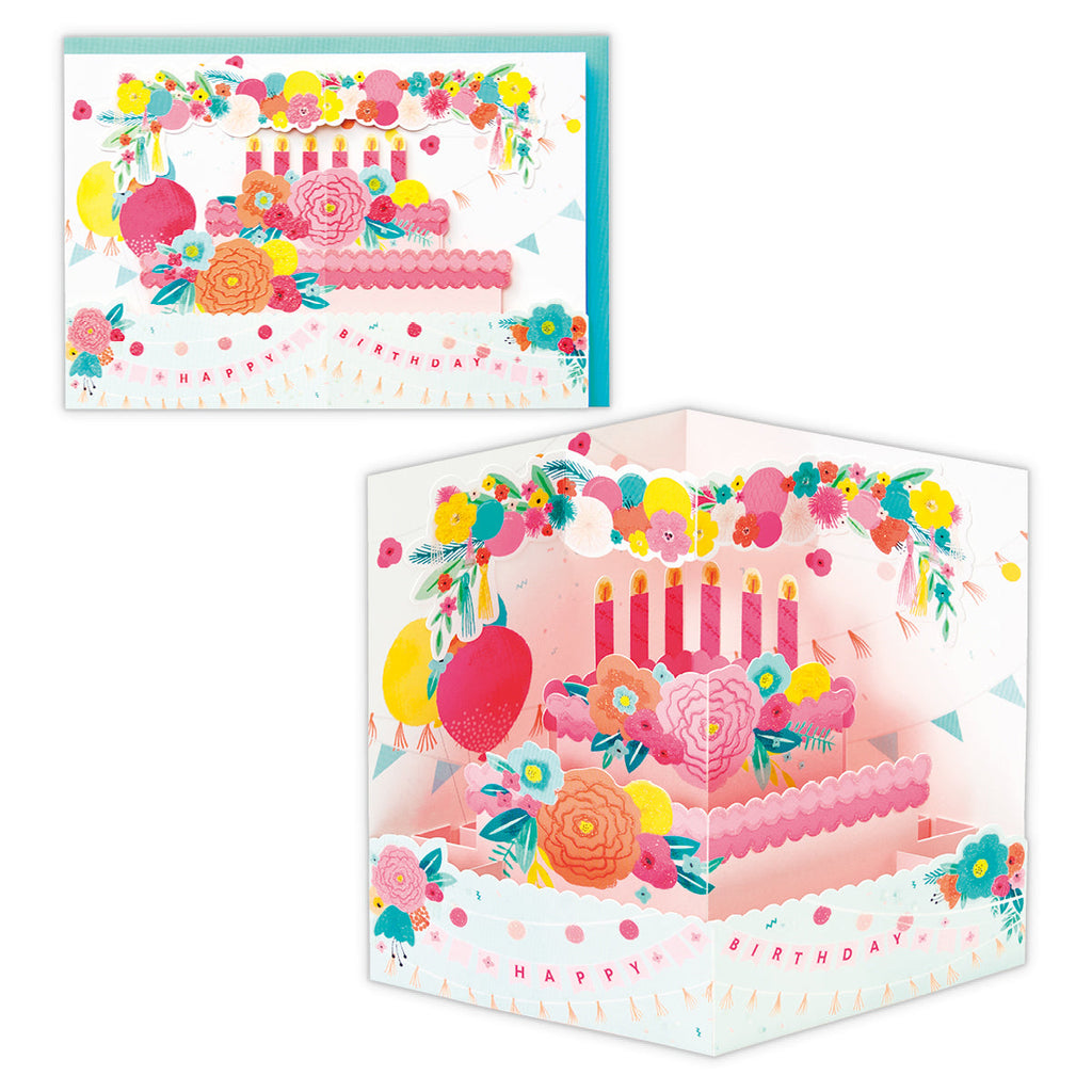 バースデーケーキ【誕生お祝い／立体カード／USシリーズ】