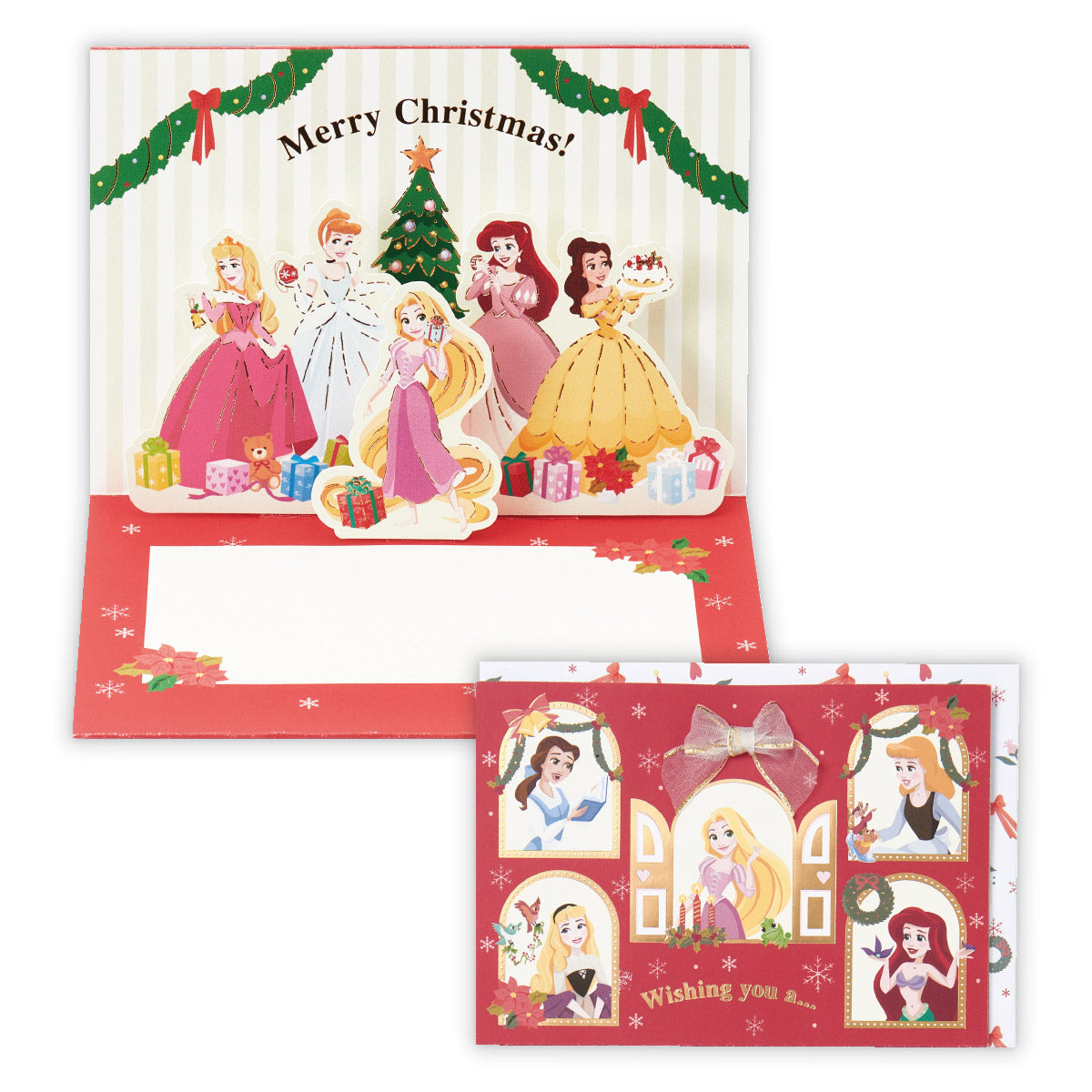 ディズニー プリンセス みんなでクリスマスⅡ【立体クリスマスカード】