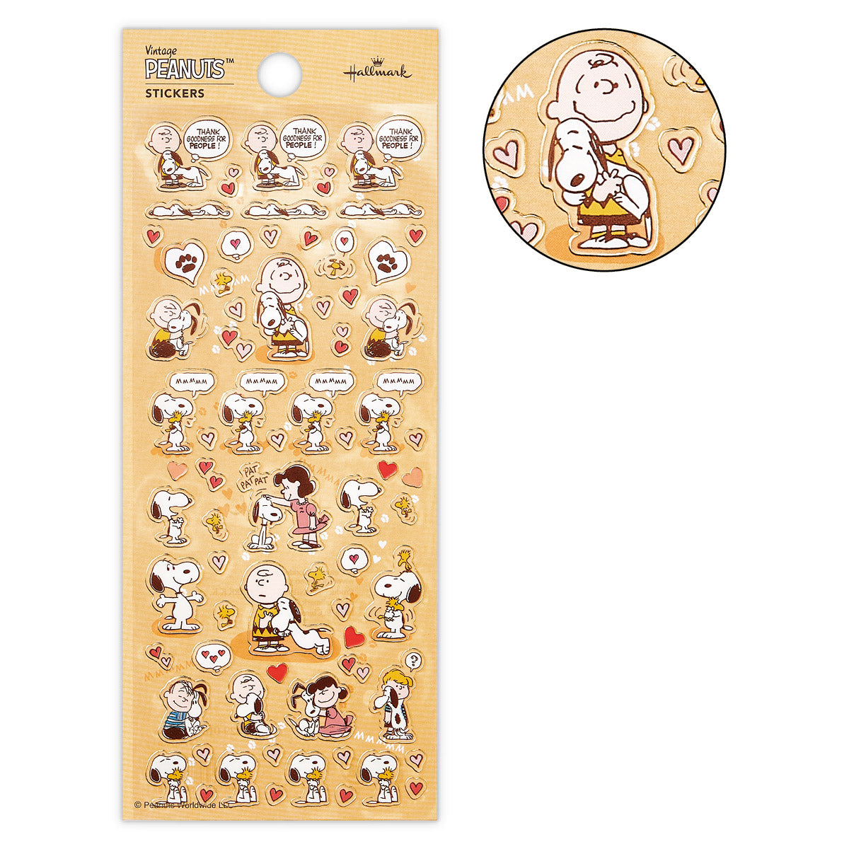 スヌーピー ハグ【フチドリシール】