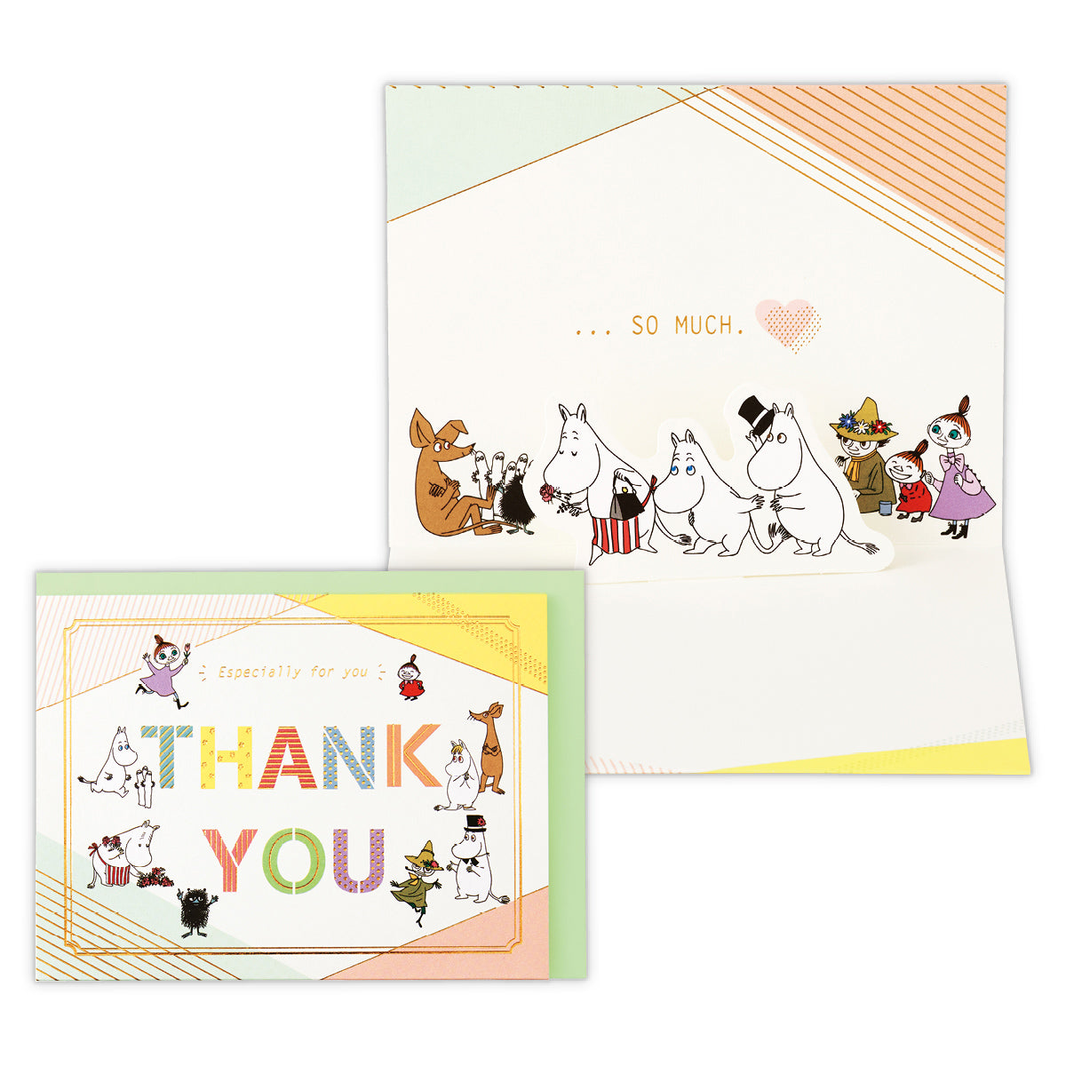 ムーミン 文字サンキュー【ありがとう/立体カード】