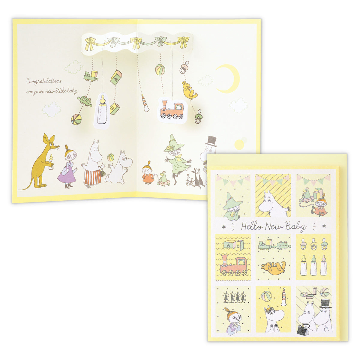 ムーミン ハローニューベビー【赤ちゃん誕生お祝い/立体カード】