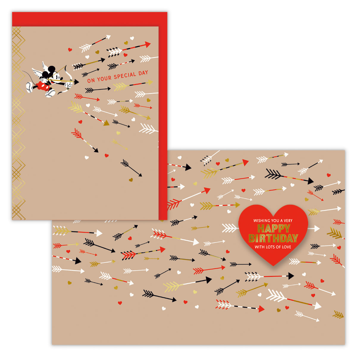 ディズニー ミッキーマウス ハート【誕生お祝い/USA Design】