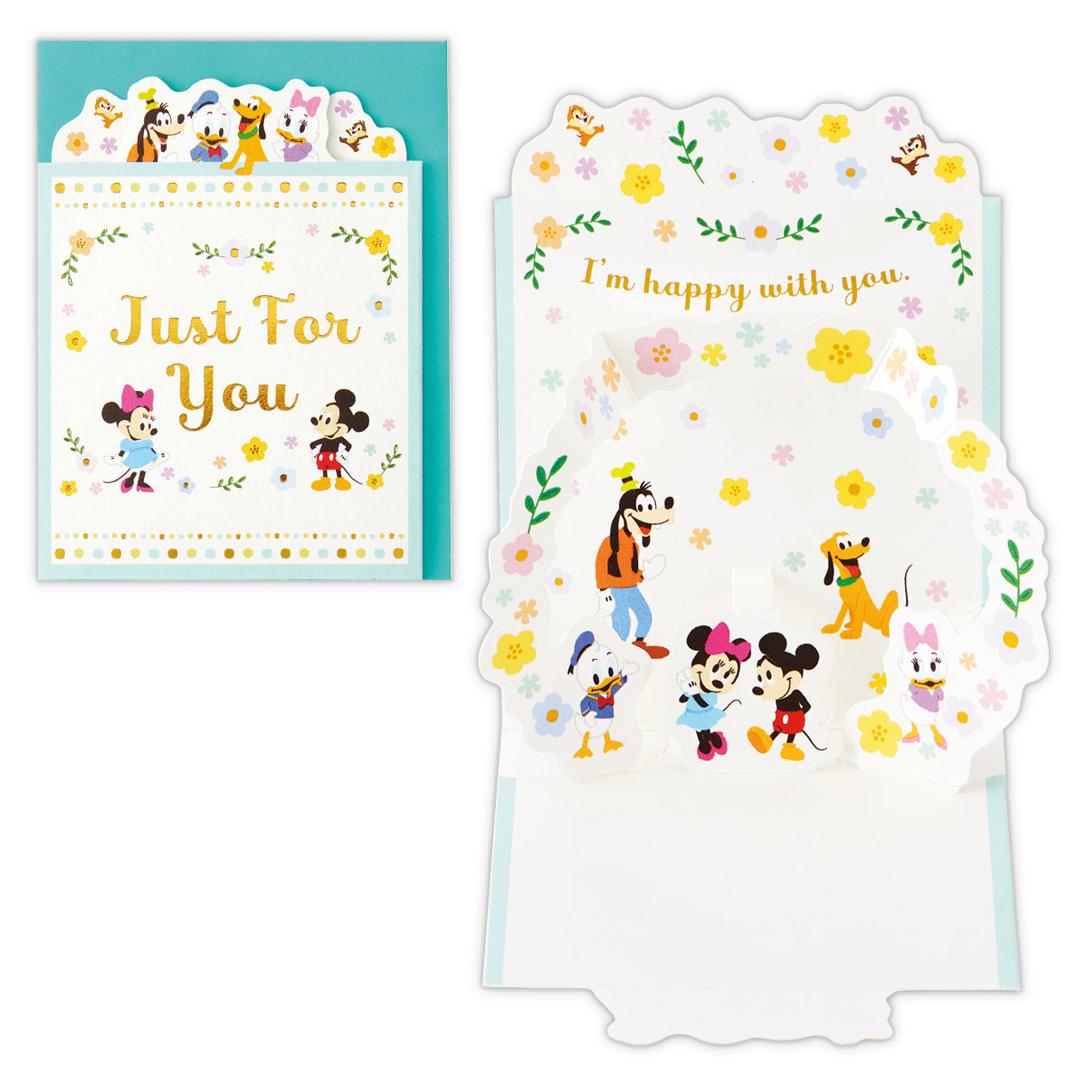 ディズニー ミッキー&フレンズ フラワーアーチ【多目的/ミニカード】