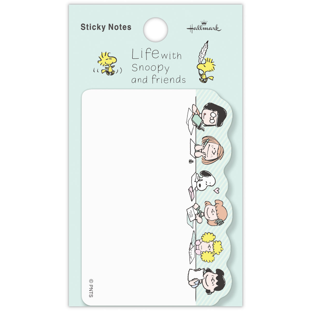 スヌーピー グリーン スヌーピーとガールズ【ダイカット付箋/Life with Snoopy and Friends】