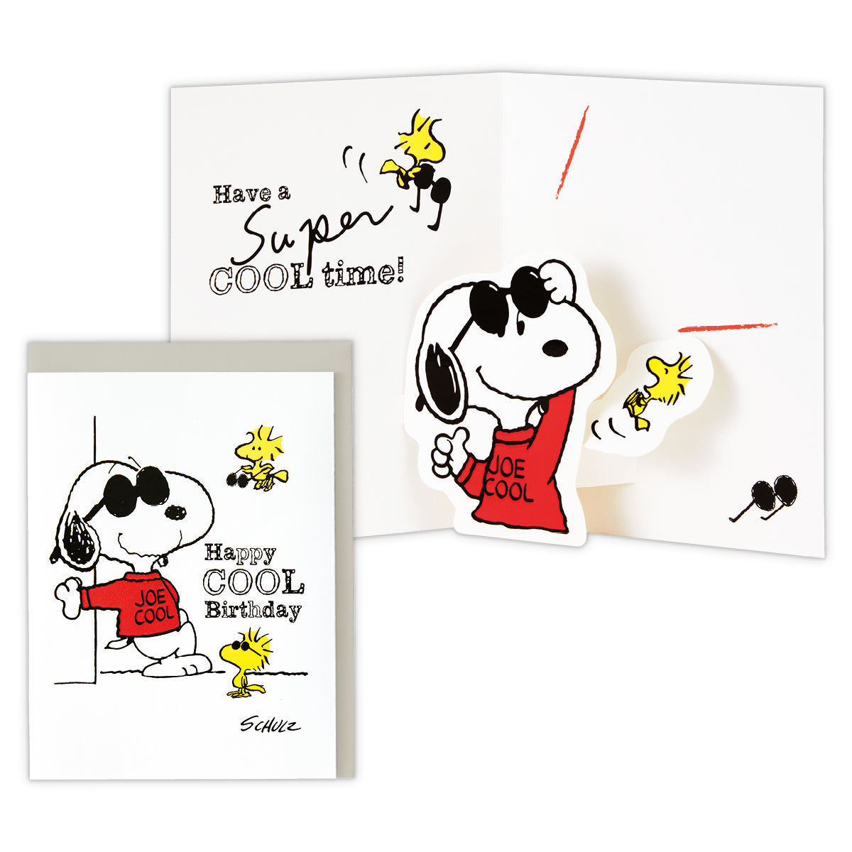 スヌーピー Joe Cool【誕生お祝い/立体カード】