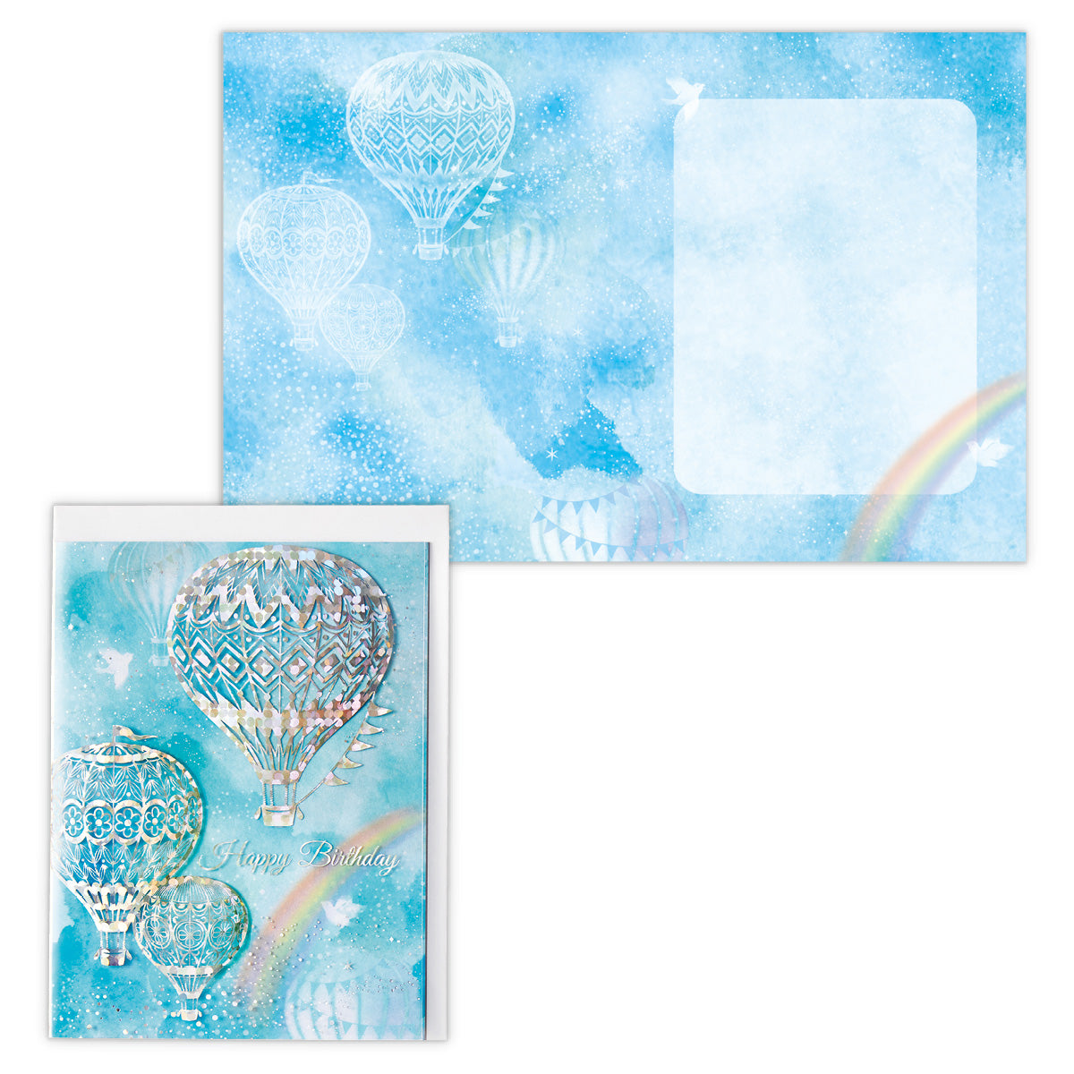 ホログラム箔 気球【誕生お祝い】