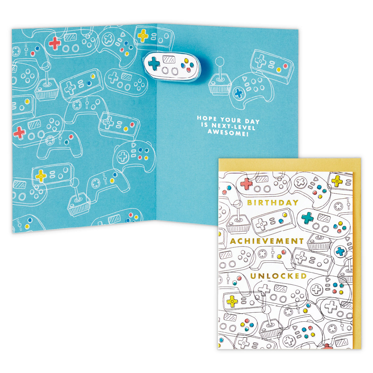 コントローラー【誕生お祝い/立体カード/UK Design】