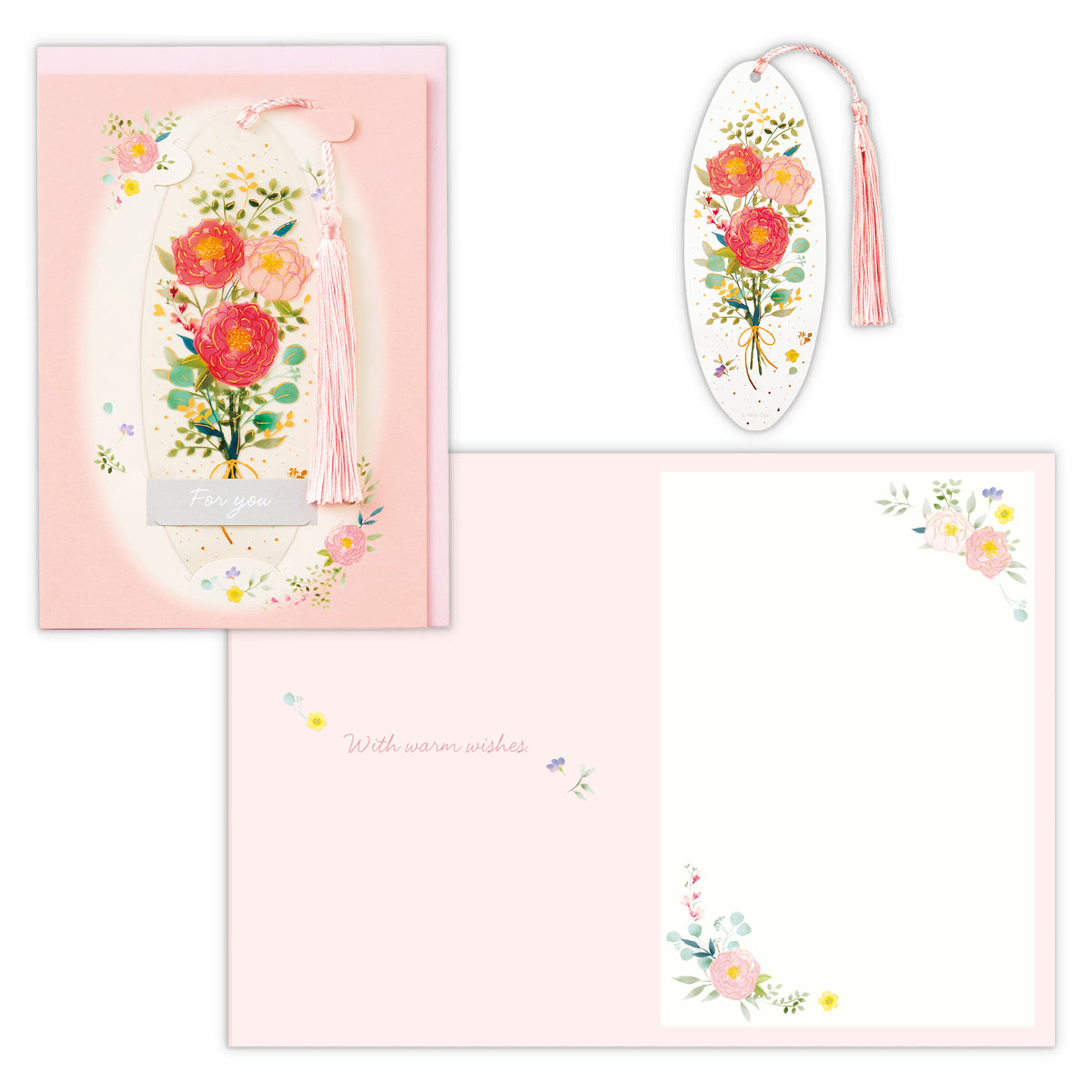 ピオニー【しおり付きカード/多目的/フルリール】