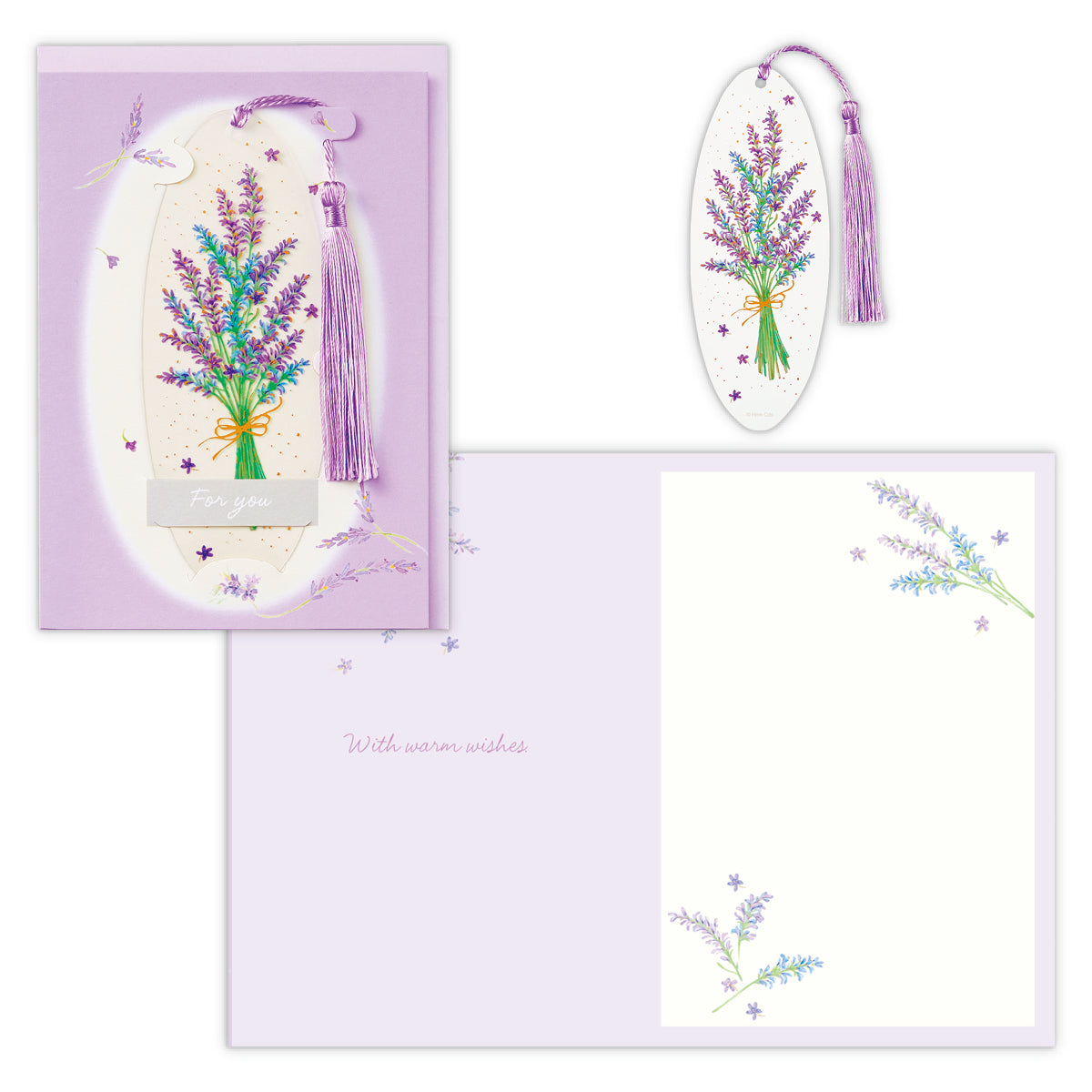 ラベンダー【しおり付きカード/多目的/フルリール】