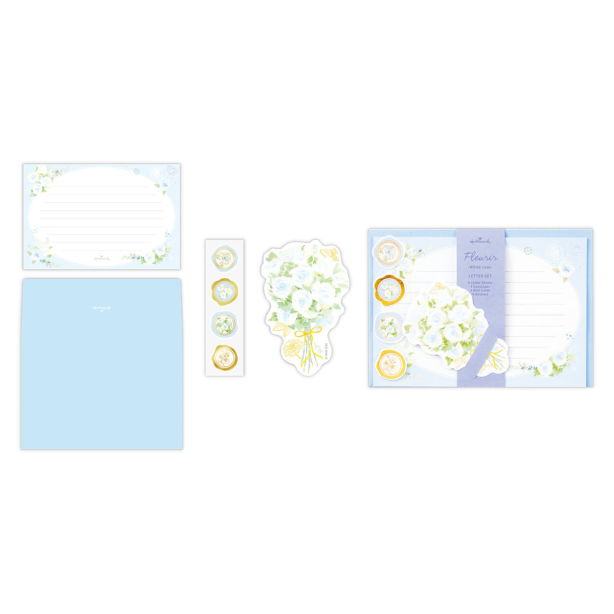 ホワイトローズ【レターセット/フルリール】