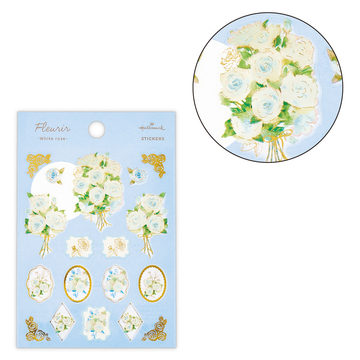 ホワイトローズ【シール/フルリール】