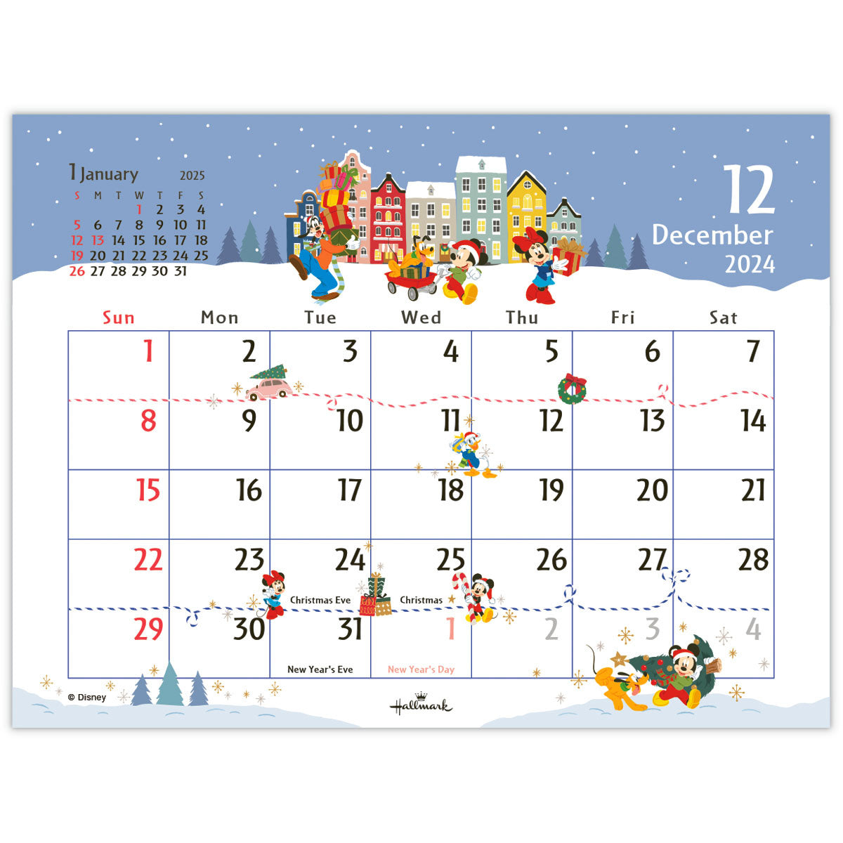 ディズニー ミッキー【卓上カレンダー 2024】｜日本ホールマークの2024