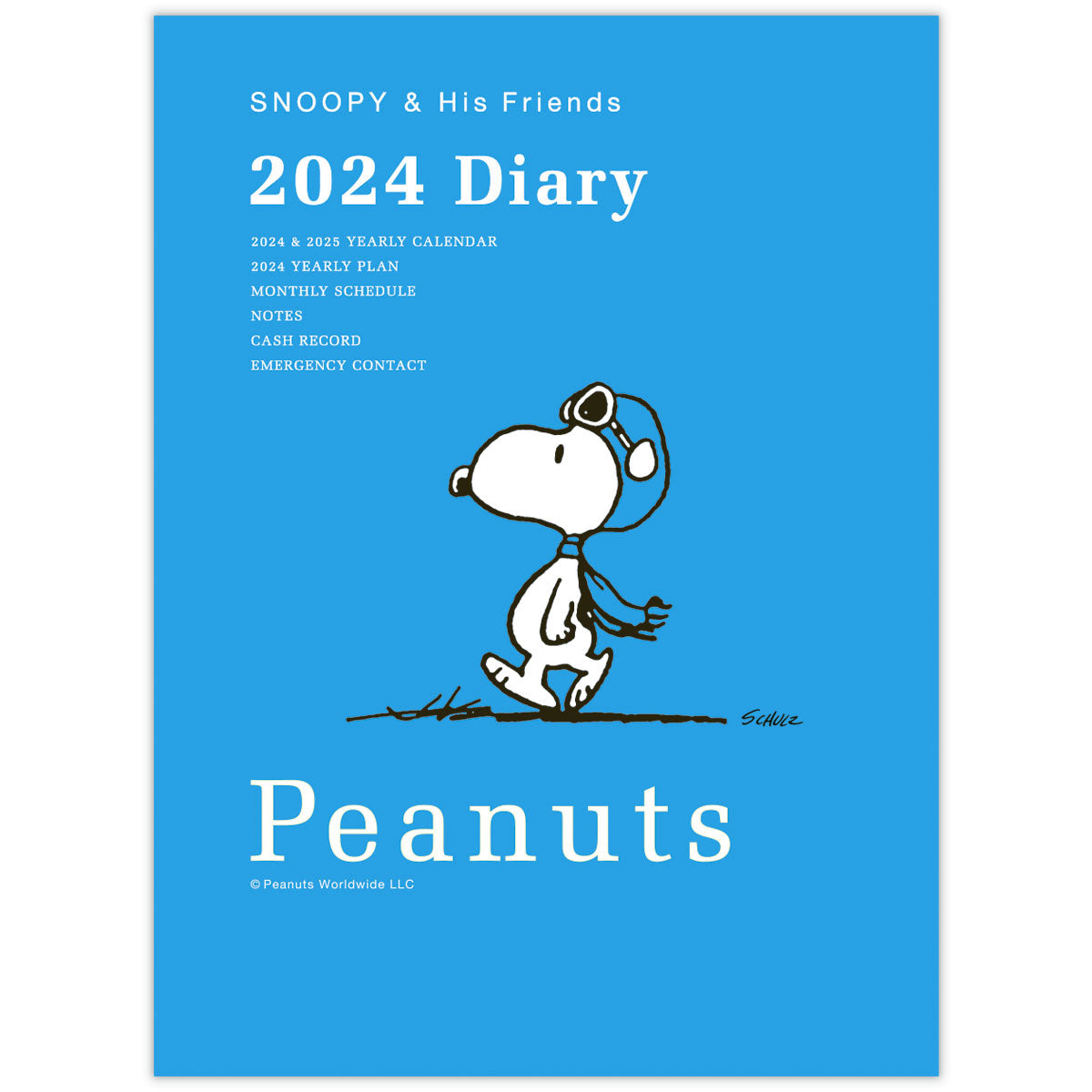 PEANUTS SNOOPY 2024 マンスリー手帳 A6 - 事務用品