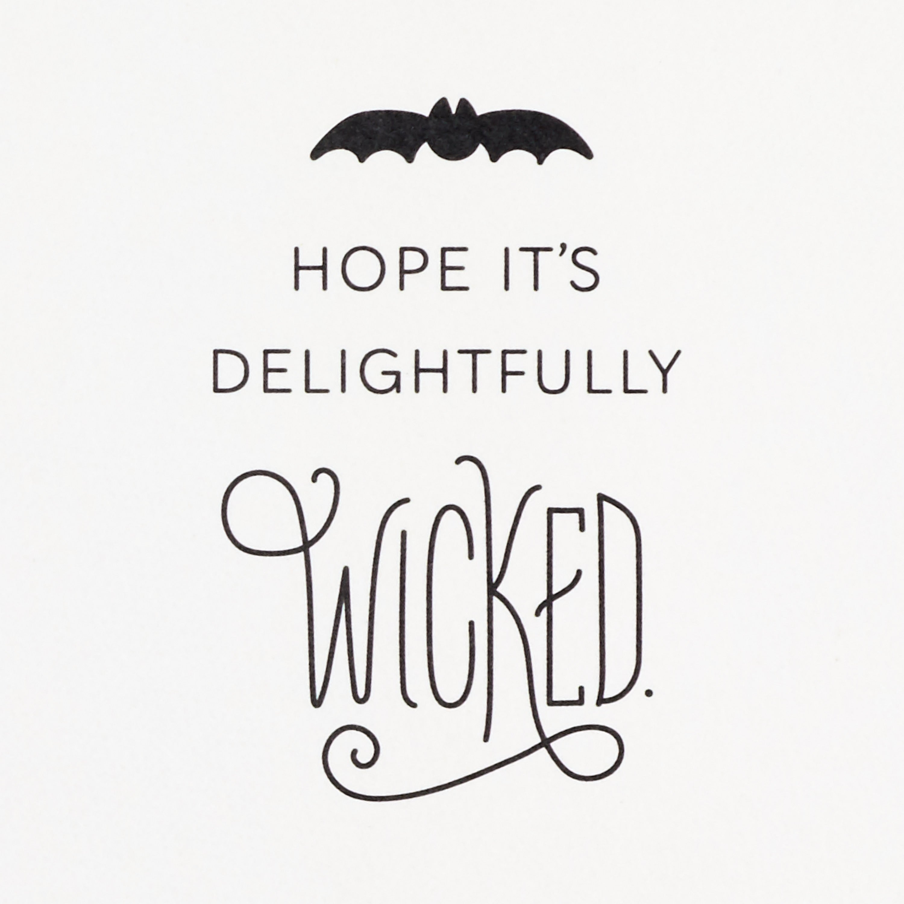 Happy Halloween Sparkly Spiders and Bats Halloween Card【輸入