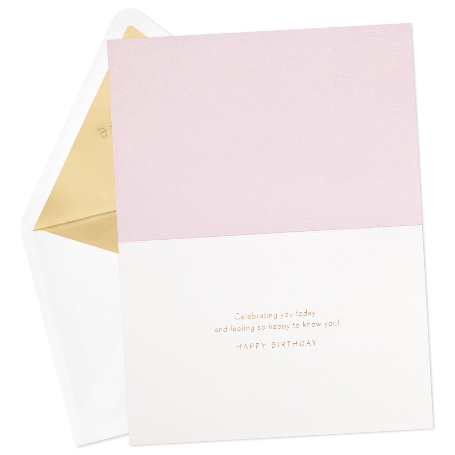 WISH pink balloon Happy Birthday Card【誕生お祝い／Signature