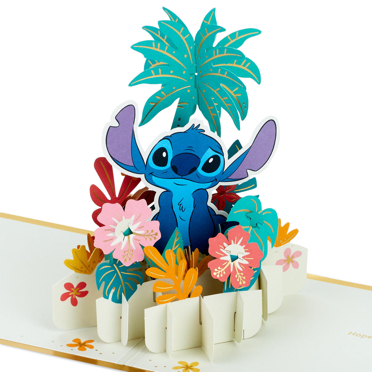 Disney Aloha Stitch 3D Pop-up Card【多目的／Signature Paper Wonder 