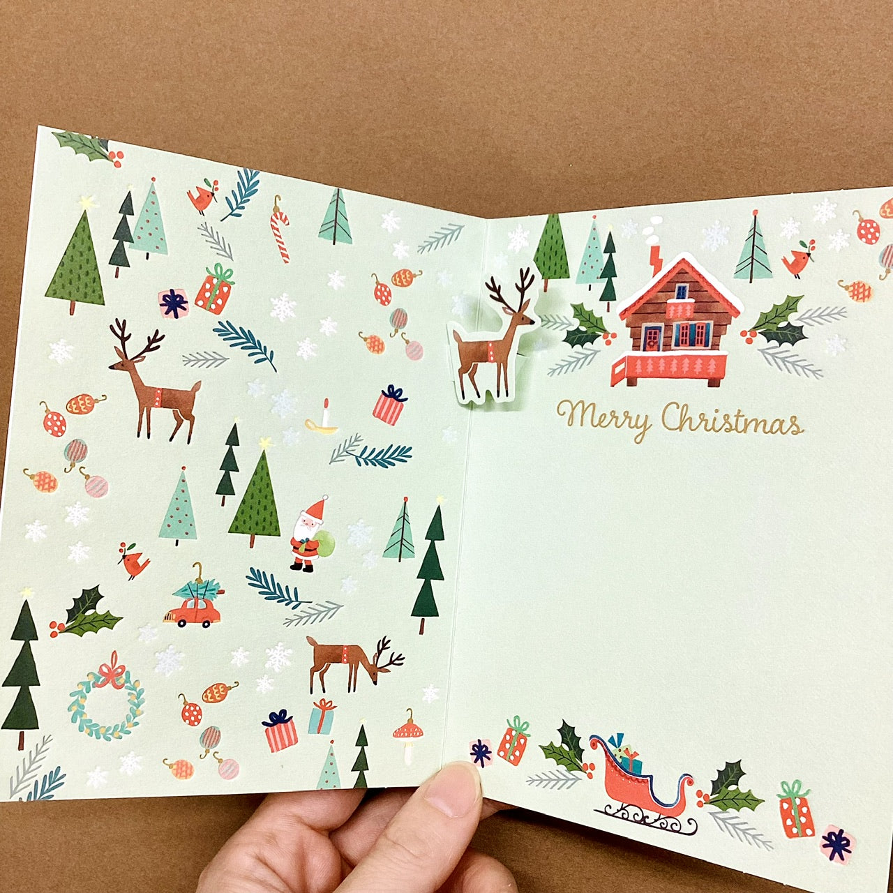 デボス クリスマスモチーフ【立体クリスマスカード】日本ホールマーク
