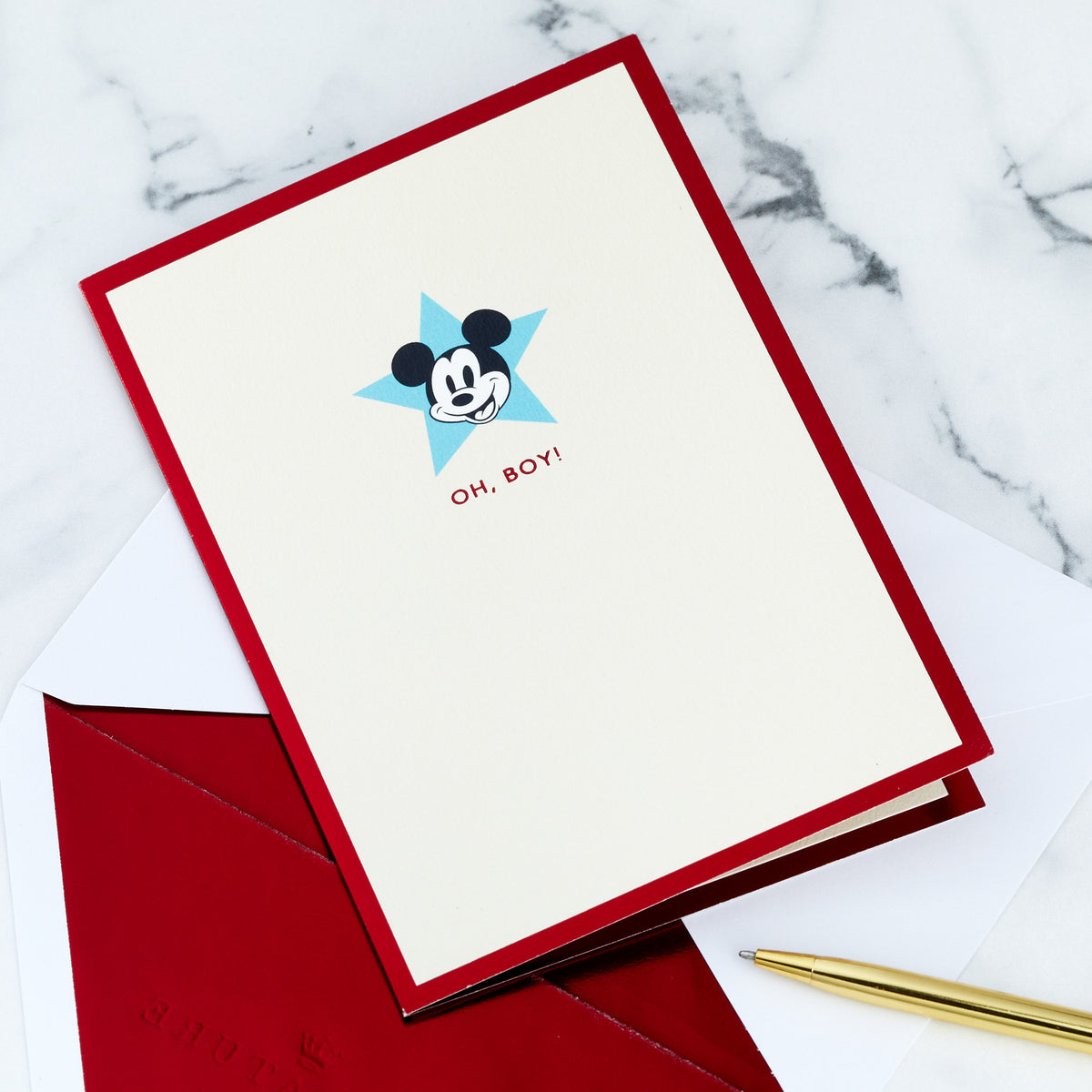 Disney Mickey Mouse oh boy Birthday 3D pop-up Card【誕生お祝い 