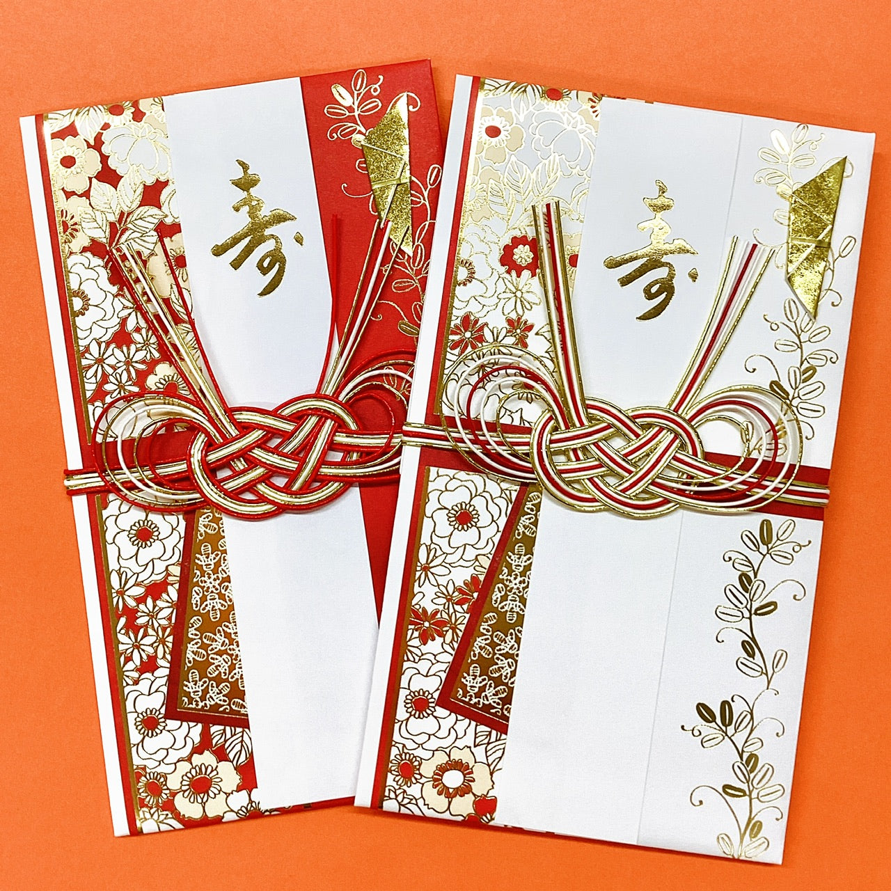 寿 モダンキモノ白【御結婚御祝／たとう】日本ホールマークの祝儀袋