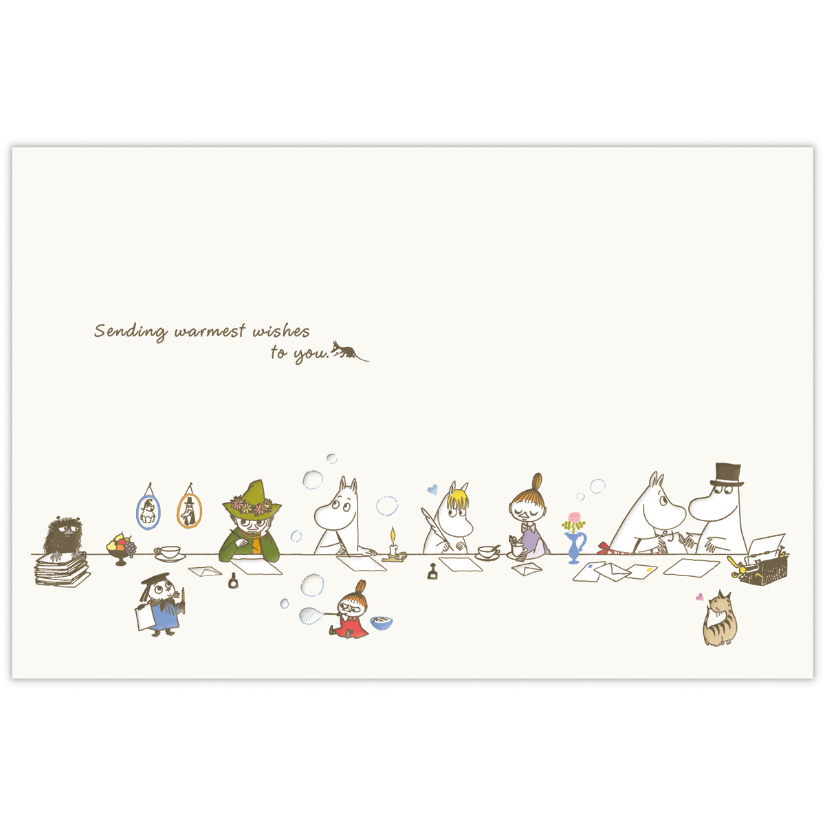 要らんカード ムーミン お手紙【多目的／二つ折りカード】日本ホールマークの