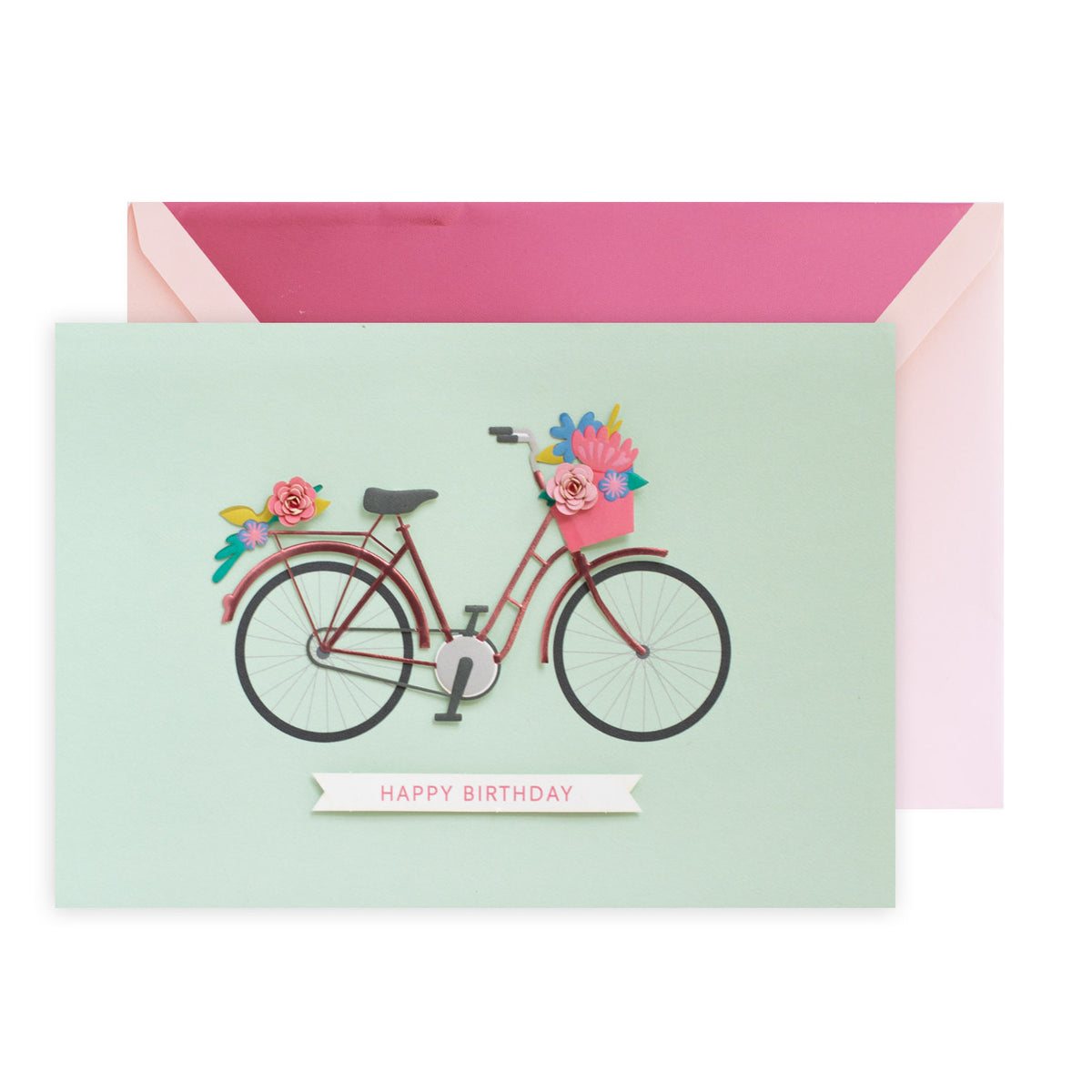 Do What You Love Today Vintage Bicycle Birthday Card for Her【誕生 