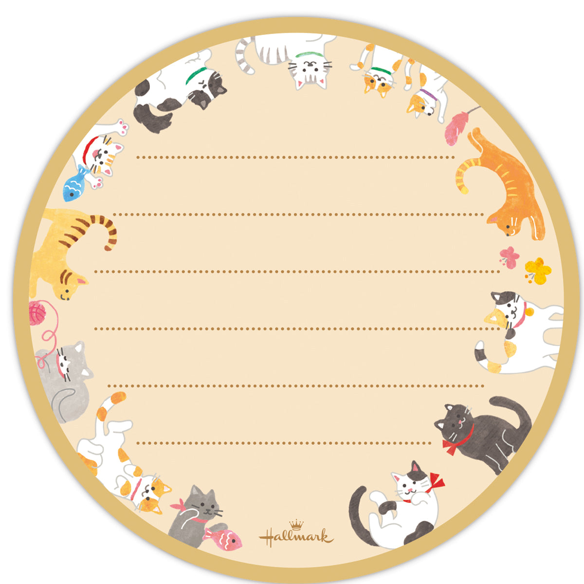 ミニレターシートセット ねこ【1柄10枚／ミニマルコレクション】|日本