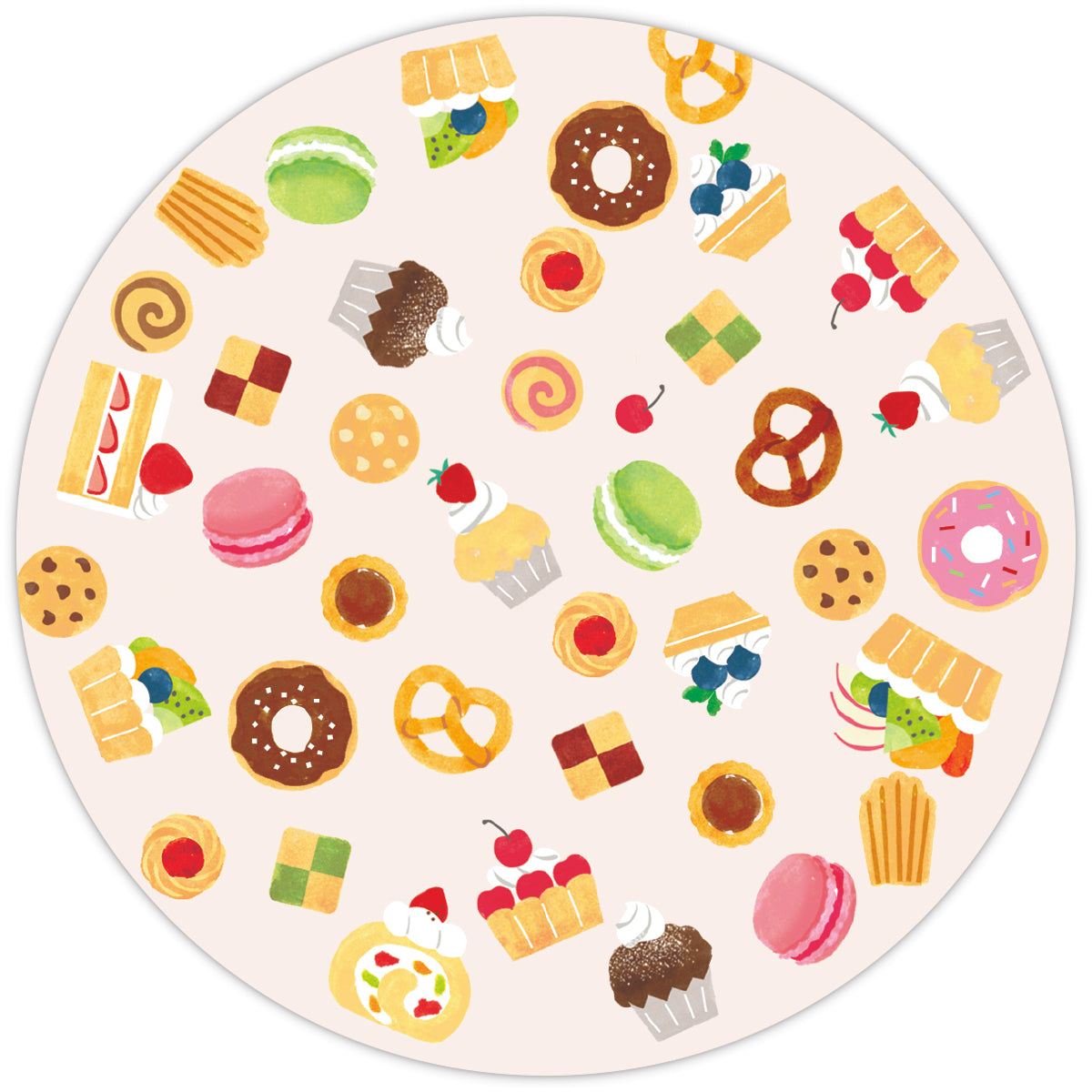 ミニレターシートセット スイーツ【1柄10枚／ミニマル