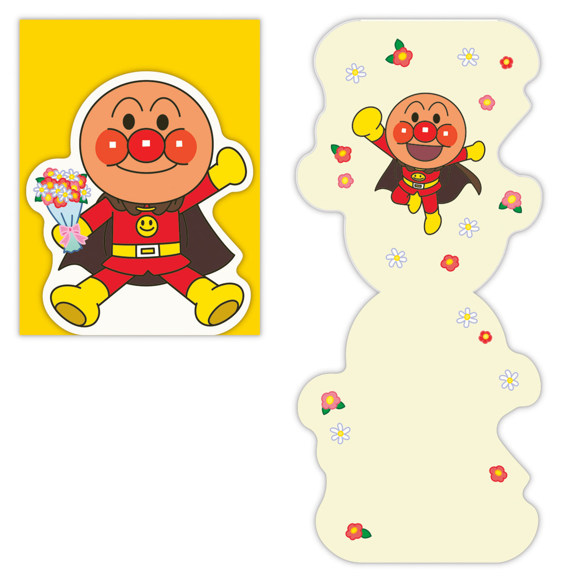 アンパンマン ダイカット アンパンマンとお花【多目的／ミニカード