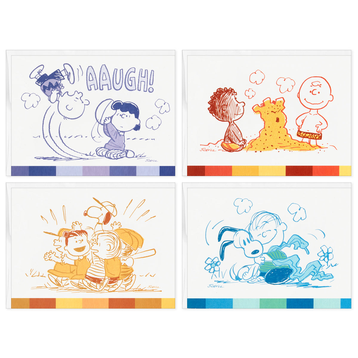 Peanuts® 75周年 スヌーピーと仲間たち ブランクカードアソート 
