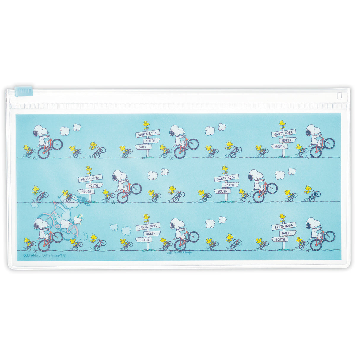 スヌーピー Let's have a HAPPY JOURNEY ブルー 自転車【スライダー