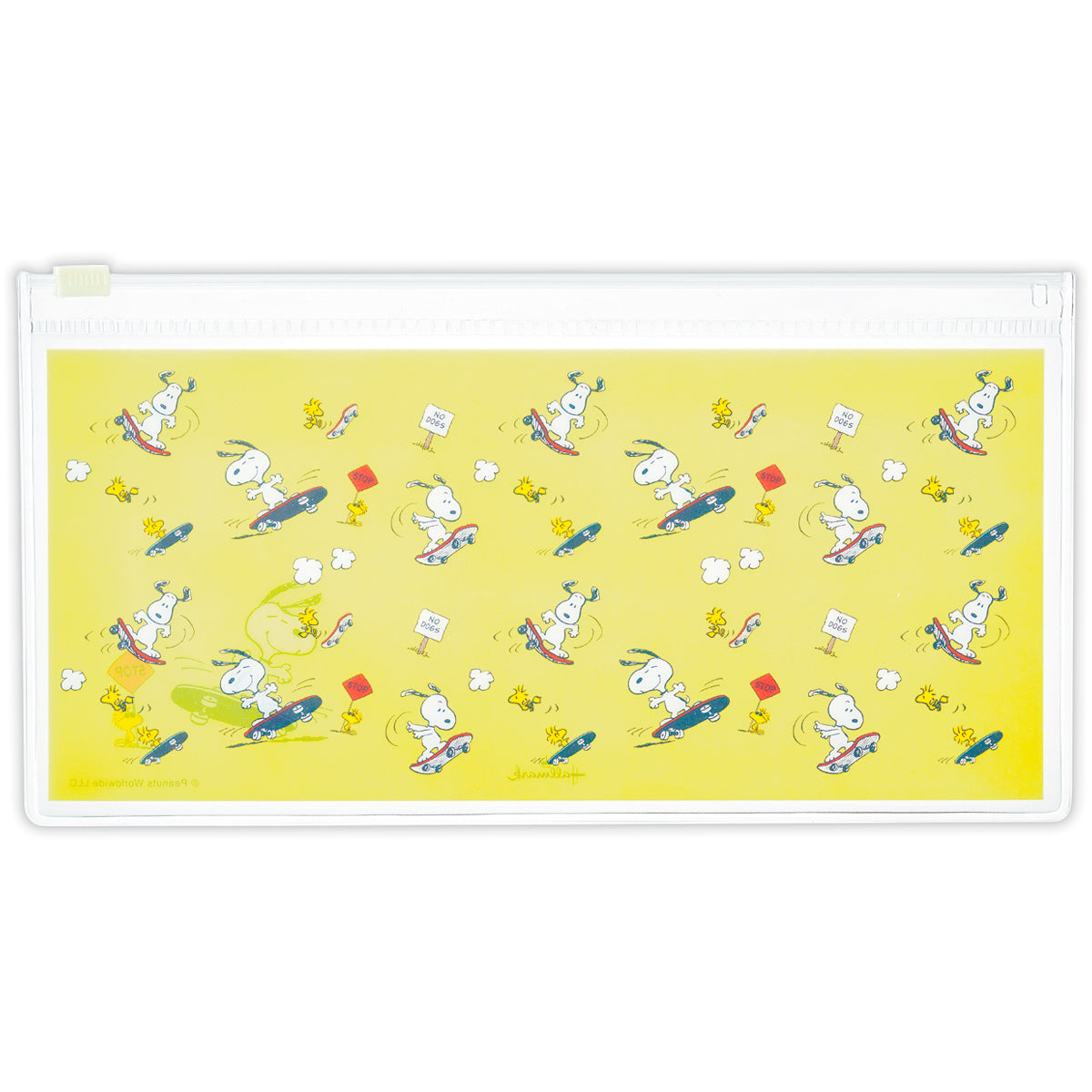 スヌーピー Let's have a HAPPY JOURNEY イエロー スケボー