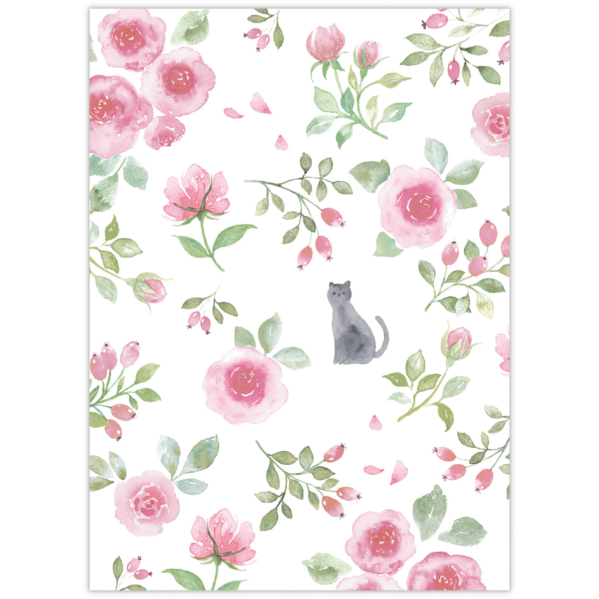 メリリー ブックカバー付きカード ピンク【多目的／Merrily／なかにし