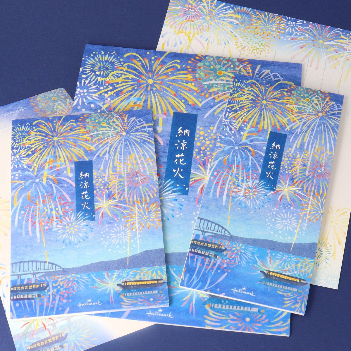 夏の帷　foil 日1枚 納涼花火【一筆箋】日本ホールマークの公式夏柄一筆箋通販 – 日本